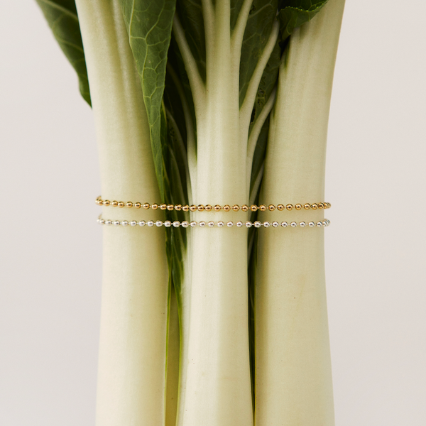 Pulsera bolitas oro 18k