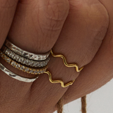 Anillo Ondas oro 18kt