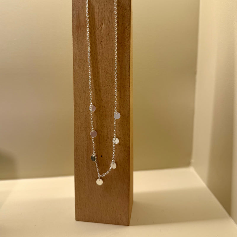 Cadena con colgantes plata