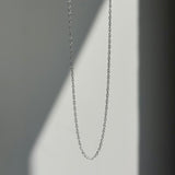 Cadena entorchada plata
