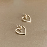 Dije corazón calado oro 18k